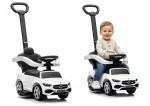 Baltas Mercedes 3in1 paspirtukas&ndash;ma&scaron;inėlė su stūmimo rankena