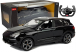 Porsche Cayenne Turbo RASTAR 1:14 &ndash; juodas nuotolinio valdymo automobilis (2.4G)