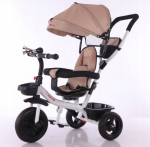 Triratukas su pasukama sėdyne Bobo - Smėlio spalvos