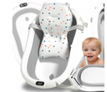 Sulankstoma kūdikių vonelė su termometru ir pagalve