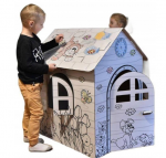 Vaiki&scaron;kas XXL namelis i&scaron; kartono spalvinimui