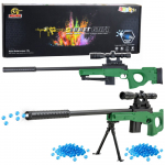 Gelinių kulkų snaiperio &scaron;autuvas su taikikliu, dvikojais ir priedais