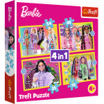 Trefl &bdquo;Linksmasis Barbės pasaulis&ldquo; &ndash; 4in1 dėlionės