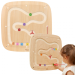 VIGA medinė sensorinė manipuliavimo lenta &bdquo;Gravitacinė tėkmė&ldquo;