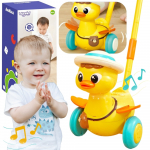 WOOPIE &bdquo;Ančiukas&ldquo; stumiamas žaislas su lazdele, garso ir &scaron;viesos efektais