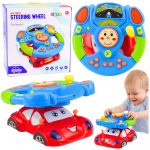 Interaktyvus vaikų vairas su muzika ir LED projektoriumi