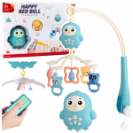 Muzikinė lovytės karuselė su muzikine dėžute, lempa ir bar&scaron;kučiais