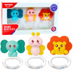 3 dalių gyvūnėlių bar&scaron;kučių&ndash;kramtukų rinkinys kūdikiams