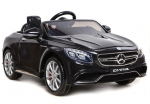 Elektrinis vaiki&scaron;kas automobilis Mercedes S63 AMG &ndash; juodos spalvos
