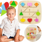 VIGA sieninė veiklos lenta su 16 judančių elementų