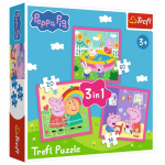 3in1 dėlionė &bdquo;Peppa ir draugai&ldquo;