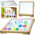 Masterkidz sensorinis rėmas su LED panele ir skaidriu pie&scaron;imo padėklu