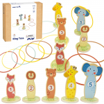 TOOKY TOY Mediniai įgūdžių žaidimo lankai &bdquo;Mėtyk į taikinį&ldquo;, 15 vnt.