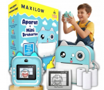 Momentinis fotoaparatas, mini nuotraukų spausdintuvas DRUKUS - Mėlyna