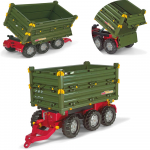 Rolly Toys rollyTrailer didelė priekaba, 3 a&scaron;ių, daugiafunkcė priekaba