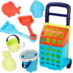 Smėlio rinkinys su vežimėliu ir priedais