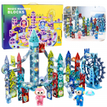 Magnetiniai konstruktoriai Magic Blocks &ndash; marmurinė trasa, 118 dalių