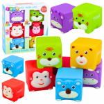 Mink&scaron;ti sensoriniai kaladėlės &ndash; 6 vnt. &ndash; edukaciniai gyvūnėliai