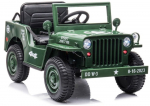 &bdquo;JH‑103&ldquo; karinė žalia 4&times;4 elektrinė ma&scaron;ina &ndash; 12V, 4&times;45W