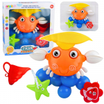 Interaktyvus vonios žaislas &bdquo;Krabas su fontanu&ldquo; &ndash; su siurbtukais