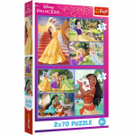 &bdquo;Pasaki&scaron;kos dienos&ldquo; &ndash; Disney Princesės dėlionė 2&times;70 detalių