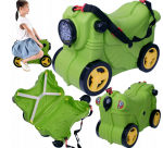 Vaikų kelioninis lagaminas ant ratų, sėdimas