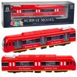 Raudonas City Express metro traukinys
