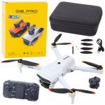 D6 PRO pilkas dronas su kamera