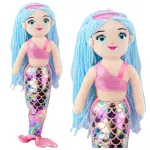 Pliu&scaron;inė undinėlė su holografine uodega 48 cm
