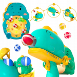 WOOPIE smiginio žaidimo kamuoliukų pistoletas dinozaurų taikinių &scaron;audymui su lipdukais