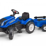 Pedalinis traktorius su priekaba + atidaromas variklio dangtis