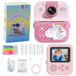 Momentinis fotoaparatas su terminiu spausdintuvu &bdquo;Unicorn Pink&ldquo;