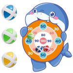 WOOPIE Velcro dartboard ryklių arkadinis žaidimas