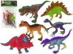 Dinozaurų figūrėlės spalvotos 6vnt