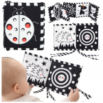 Kontrastinė sensorinė knygelė&ndash;kilimėlis kūdikiui (dvipusė)