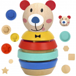 TOOKY TOY 11 dalių medinė me&scaron;kučio dėlionė kūdikiams
