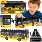 Woopie miesto autobusas 1:16 su &scaron;viesomis, garsais ir atidaromomis durimis