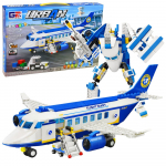 2in1 keleivinio lėktuvo ir roboto konstrultorius 417 vnt.