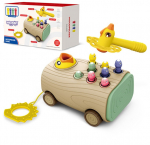 &bdquo;WOOPIE&ldquo; 3 viename arkadinis žaidimas &ndash; genio formos kramtukas, kūdikio traukiamas vežimėlis ir bar&scaron;kučių žaidimas