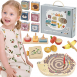 &bdquo;VIGA&ldquo; edukacinių žaislų dėžės rinkinys vaikams nuo 24 iki 36 mėnesių