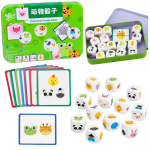 Edukacinis žaidimas &bdquo;Suderink gyvūnus&ldquo; &ndash; mediniai loginiai kubeliai