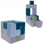 Laipiojimo ir dėliojimo detalės susidedantys į kubą