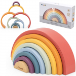 VIGA PolarB medinė vaivoryk&scaron;tės dėlionė &ndash; kūrybinės Montessori kaladėlės