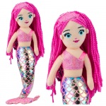 Pliu&scaron;inė undinėlė su holografine uodega 48 cm