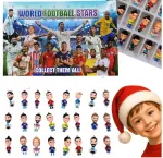 Kalėdinis Advento Kalendorius su Futbolo Žvaigždžių Figūrėlėmis