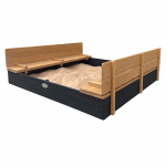 AXI &bdquo;Ella&ldquo; XXL smėlio dėžė &ndash; antracito spalvos, 150 x 150 cm