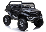 Juodas elektrinis Mercedes Unimog 4&times;4 vaikams