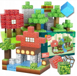 Minecraft magnetinių kaladėlių rinkinys 154vnt.