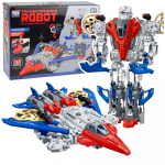 2in1 kovinis robotas &bdquo;Fighter&ldquo; &ndash; &scaron;viesos, garsai, 29 dalys