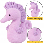 Pliu&scaron;inis violetinis jūrų arkliukas 25 cm